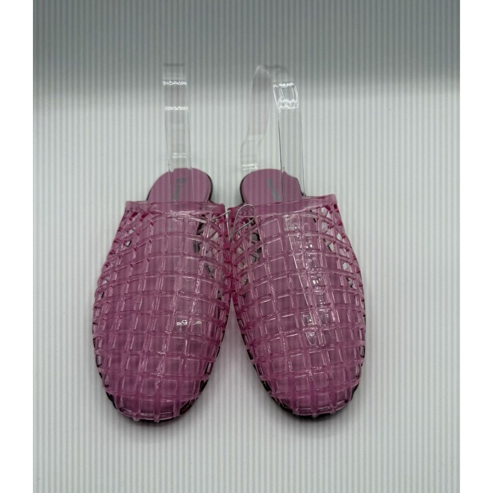 Old Navy Jelly Mules Shoes Women Pink Vacay Beach Resort Coastal Size 6 NWT